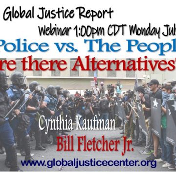 Webinar:  “Police vs. The People: Are there Alternatives?”