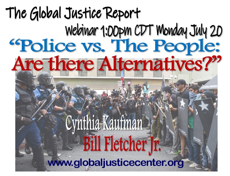 Webinar:  “Police vs. The People: Are there Alternatives?”