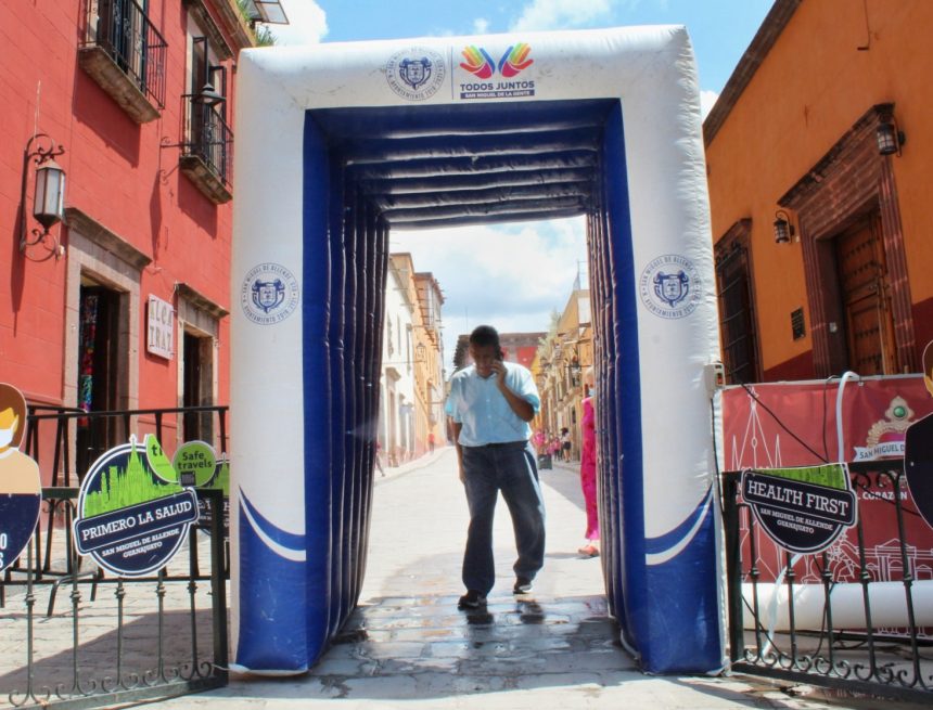 Sanitizing arches