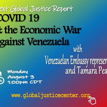 Lecture: COVID-19 and the Economic War against Venezuela