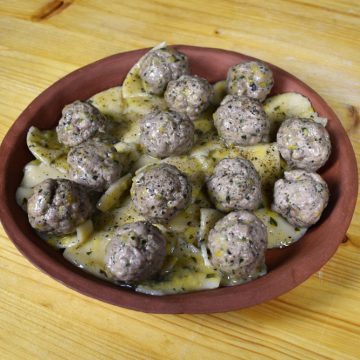 Ancient Roman Pasta with Spiced Meatballs