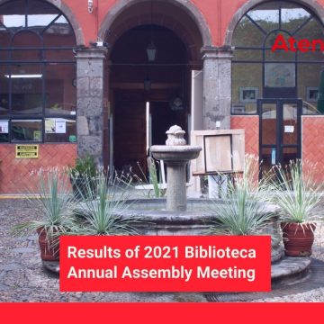 Results of 2021 Biblioteca Annual Assembly Meeting