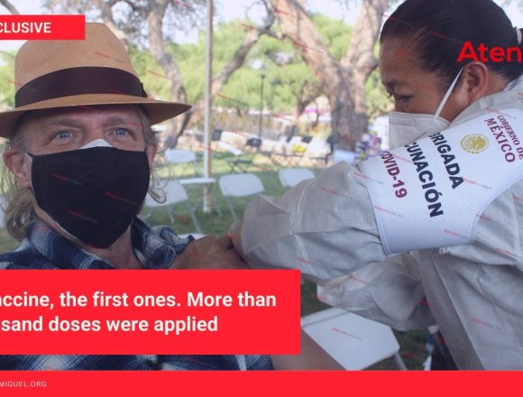 Of the vaccine, the first ones. More than five thousand doses were applied