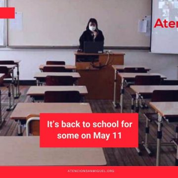 It’s back to school for some on May 11
